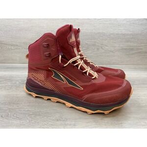 Altra Lone Peak All-WTHR Women's Mid Maroon Hiking Boots 11 Trail Shoes